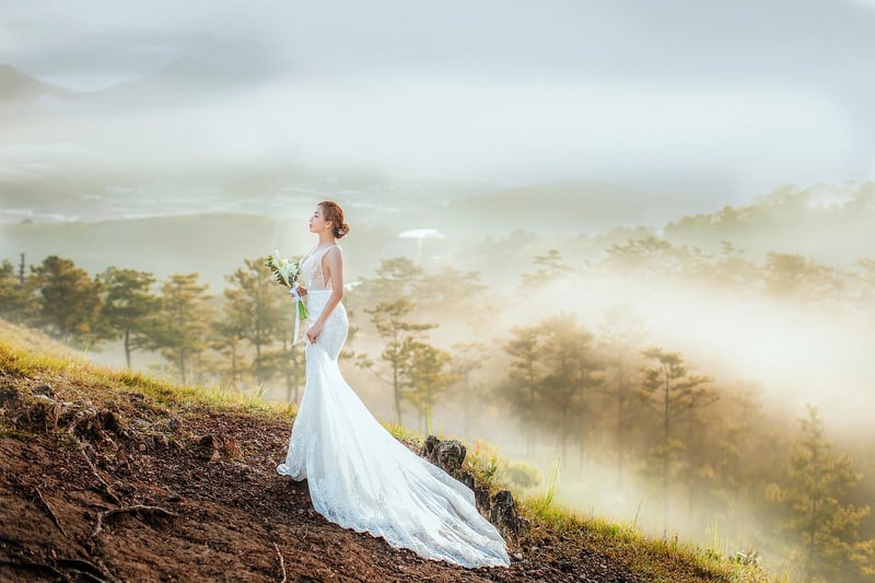 Bride and Groom Exchanging Vows